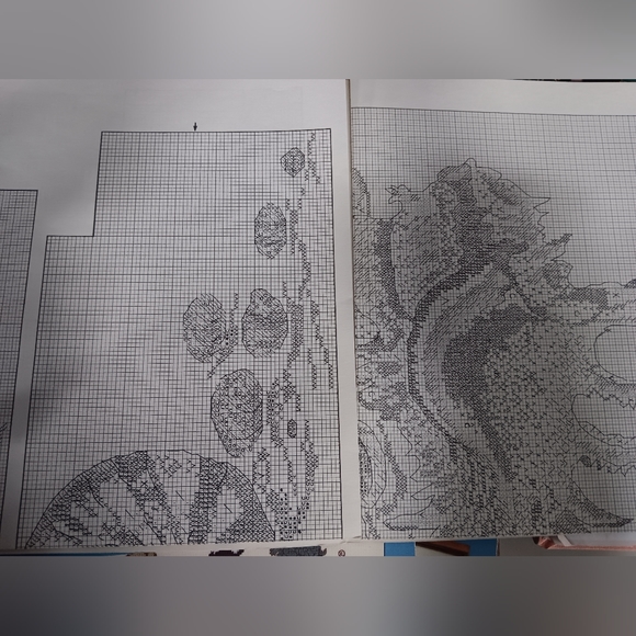 1983 ShariAne Designs Shell Fantasy Counted Cross Stitch Charts Only USA - Picture 6 of 16